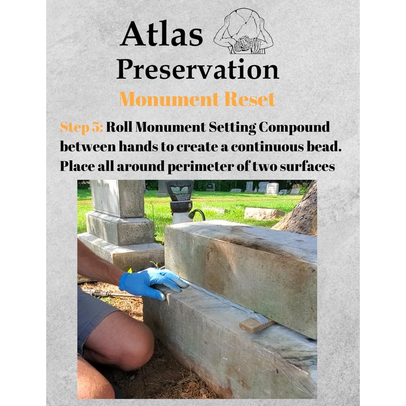 Atlas Preservation Small Light Gray Monument Repair Kit - Reset
