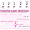 Brown Lash Clusters Eyelash Extensions 280pcs Fluffy Eyelash Clusters Lash