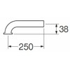 SANEI [P Pipe for Washrooms] Pipe Diameter 1.0 inches (25