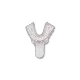 Vista Dental 310004 Plastic Impression Trays #4 Medium/Lower Clear 12/Pk