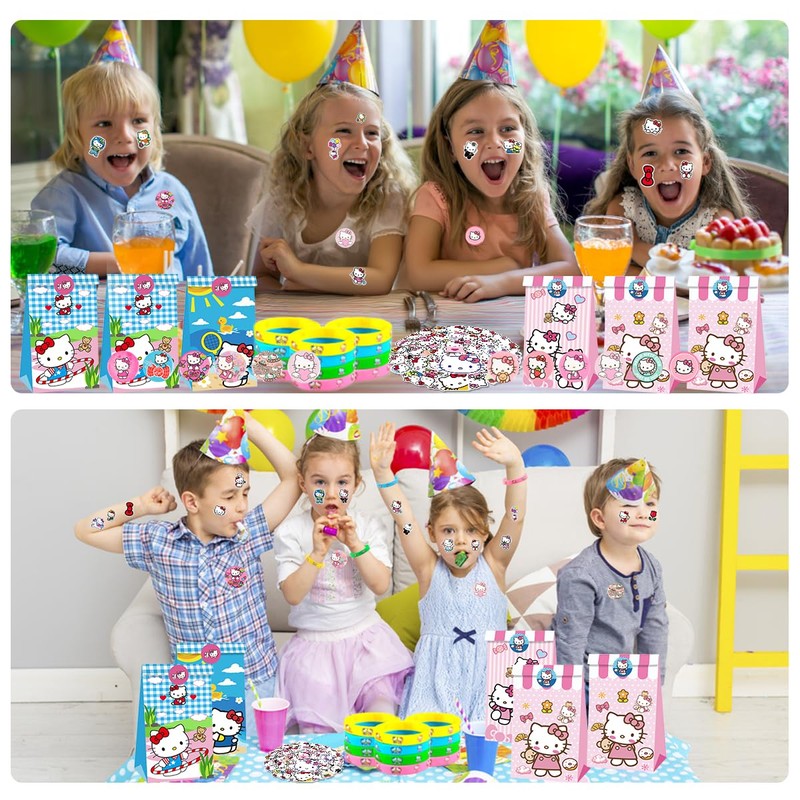 KEVRDRT Kitty Children's Birthday Party Bags, Party Set Birthday, Kitty