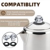 Coffee Percolator Plastic Knob Top and Washer Rings Compatible with