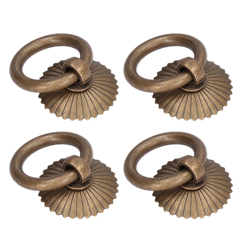 10Pcs Drawer Handles Premium Brass Durable Rustproof Vintage Style Antique