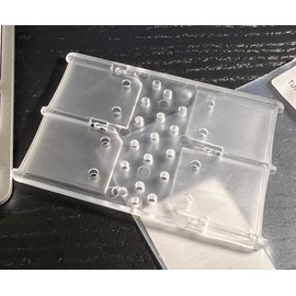 Flashwoife, 4 x SD Storage Memory Card Box, Credit Card Format Case, Transparent