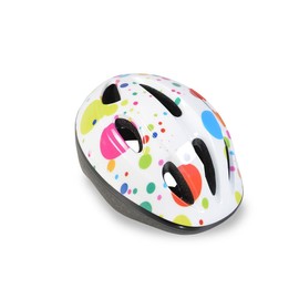 Byox Children's Safety Helmet Y03 Size S 48-54 cm Adjustable LED Lighting 8 Holes Colour: White