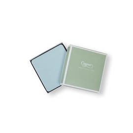 Caspari Soft Aqua Lizard Coasters – Set of 8, with Felt Backing