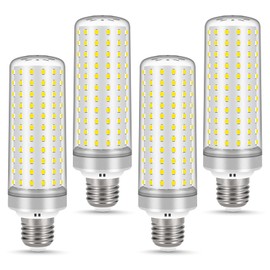 Syited E26 LED Bulbs, 40W LED Light Bulbs Equivalent 400W, 4000K Warm White Light, AC 85-265V, E26 Light Bulbs (4 Pack)