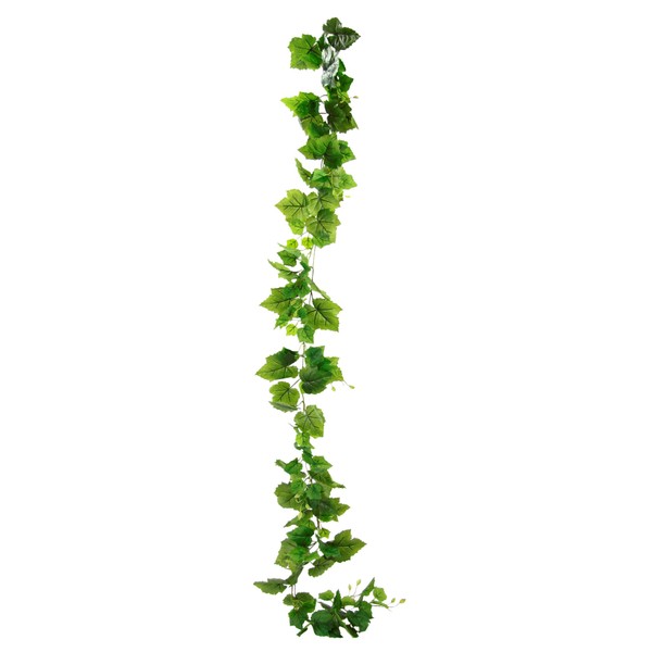 Flair Flower Garland Decoration Branch Vine Decorating Hotel Crafts Hanging Vine Leaves Vine Leaves Artificial Flowers Wedding Party Garden Festival Decorations Wall Decoration, 194429GN, Green, 180 x