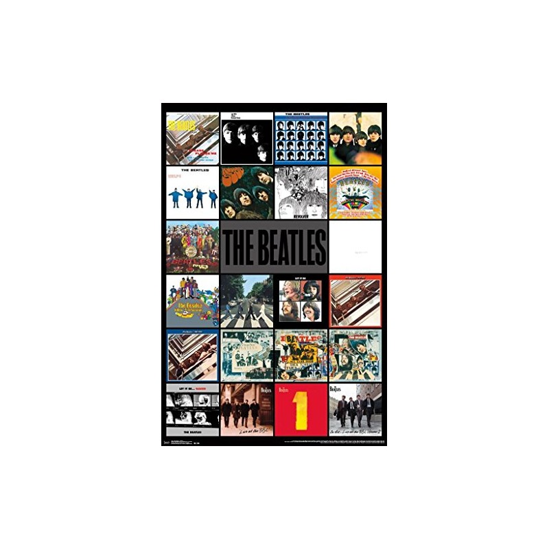 The Beatles Albums Poster (24x36) (Unframed)