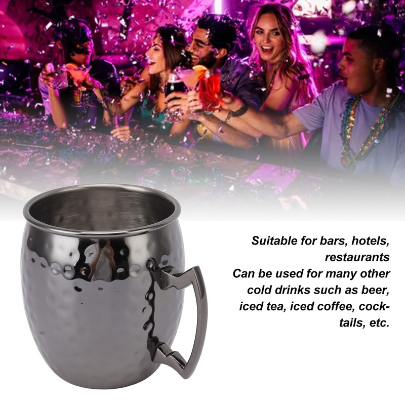 Moscow Mule Mug 600ml Capacity Stainless Steel Beer Cocktail Cup