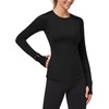 Loovoo Long Sleeve Workout Tops for Women Running Thermal Shirts