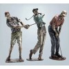 NEW. Classic Old-School Golfer In Chip-Swing Pose. Figurine Sculpture 15h