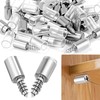 Shelf Brackets, Pack of 30, Shelf Holder with Rubber Protection,
