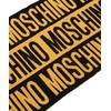 Moschino women wool scarf black - yellow
