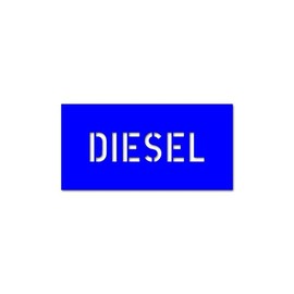 Paint Stencils Sticker Diesel Tank Lid Flap 8 x 2 cm #A4695
