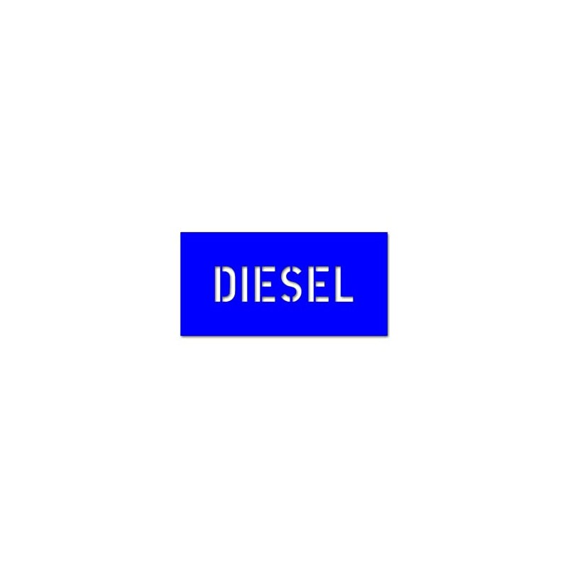 Paint Stencils Sticker Diesel Tank Lid Flap 8 x 2