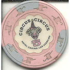 $5 circus circus vintage las vegas casino chip