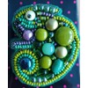 Crystal Art Beadwork kit for Creating Brooch BP-266C Chameleon