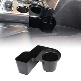 JeCar Gear Shifter Caja de almacenamiento lateral de transmisión manual, accesorios interiores para Jeep Grand Cherokee WK2 2011-2019, color negro
