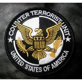 USA COUNTER TERRORISM EMBROIDERED 3.5 INCH HOOK PATCH