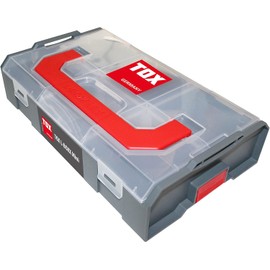 TOX L-BOXX Mini M, effective, compact, clear sorting box for screws + dowels, individually adjustable + stackable, made of food-safe plastic + dishwasher safe, 094900601