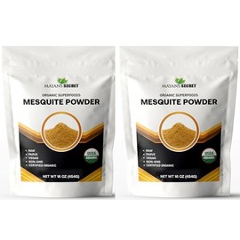 Mesquite Powder USDA Certified Non GMO, Vegan Protein Superfood Natural Fiber - Perfect for Smoothies and Baking 16 Ounces (1 Pound (Pack of 2))