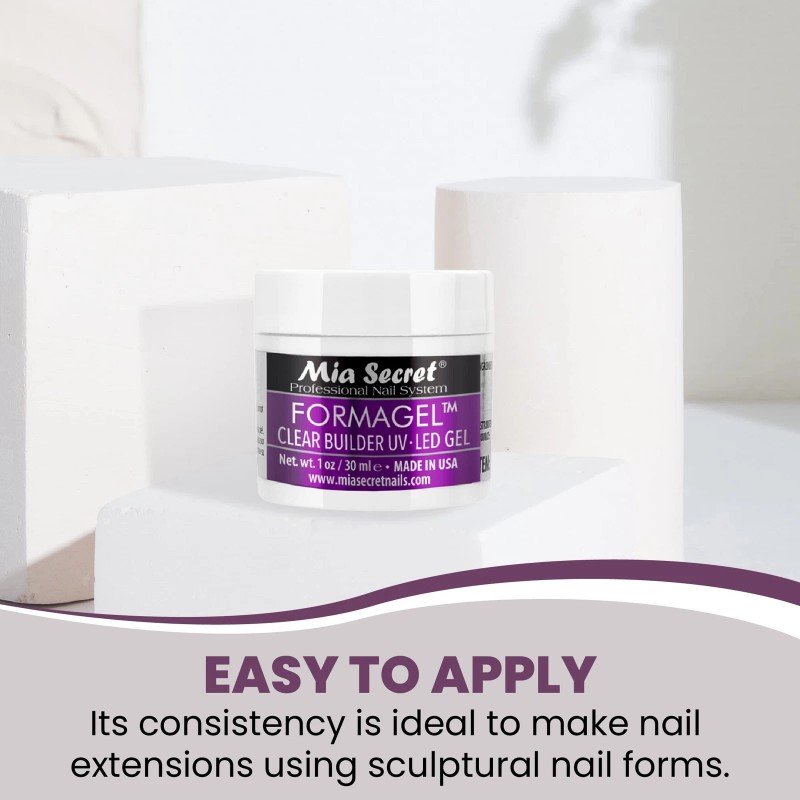 Mia Secret Clear Builder Gel 1oz Odorless Self Leveling Nail