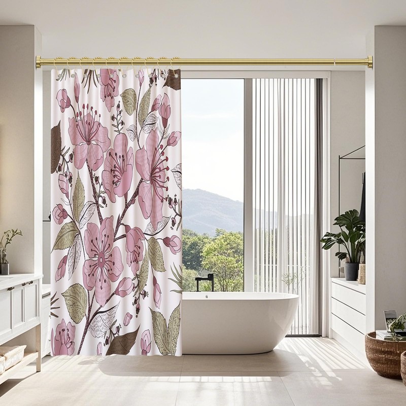 YNL Shower Curtain Rod 34-96 Inches, Non-Slip, Never Rust, No