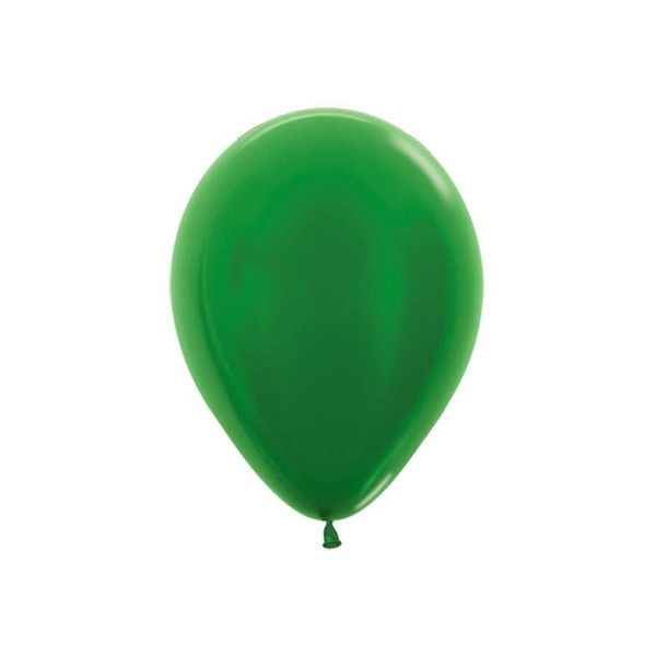 Vibrant Metallic Green Round Plates – 50ct Biodegradable Party Supplies