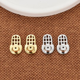 Earring Backs, EBFDOH Durable Mesh-Style Earring Backs Replacements for Droopy Ears Large Earring Backings for Heavy Earrings,Studs Locking Pierced Backers for Big Earlobe,Mixed Color