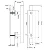 Satin Nickel Barn Door Handle/Pull