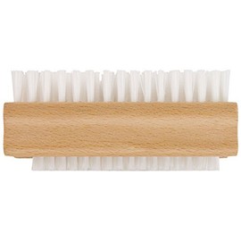 2 X Double Sided Wooden Nail Brush