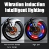 Unbranded 4Pcs Colorful Tire Lights Valve Stem Cap Flashing Car