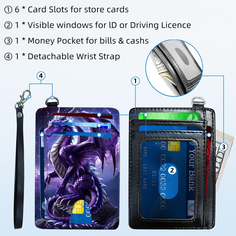 FXIANGWL Slim Front Pocket Wallet for Women, RFID Blocking Credit