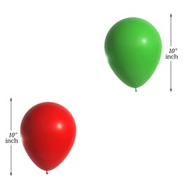 Red Green Balloons 10 inch Latex Balloons Xmas Decorative Party Balloons Birthday Wedding Decor Red and Green Christmas Balloons Decoration 30 Pack