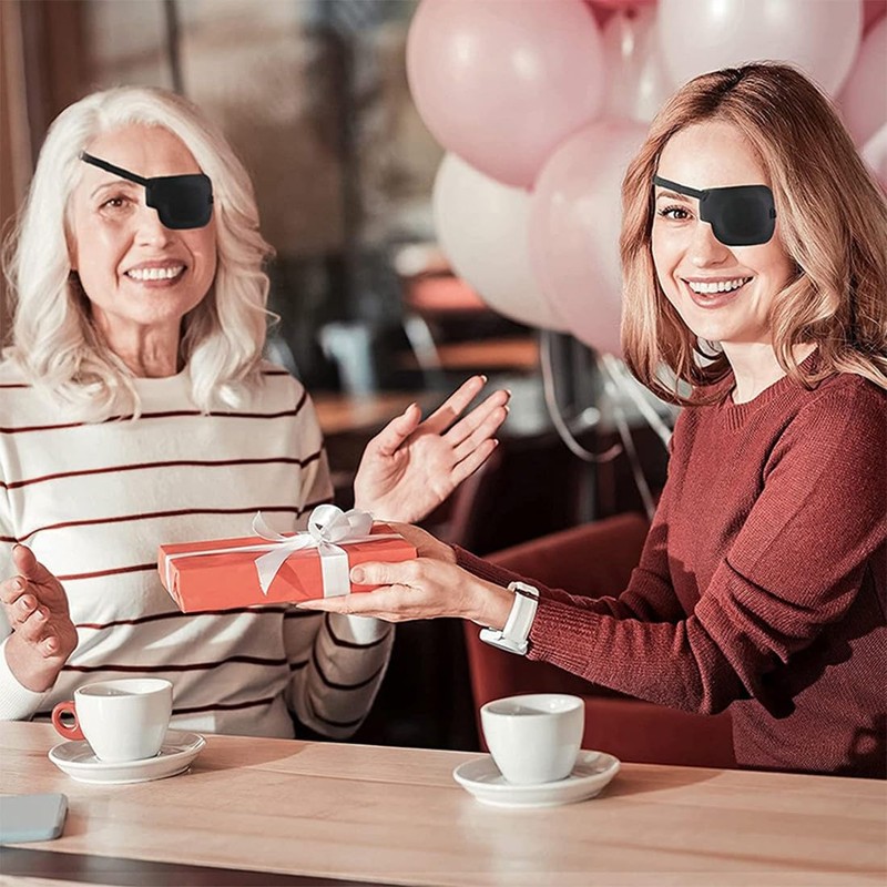 EOUIAV Pack of 2 Single Eye Patch, Adjustable Eye Mask,