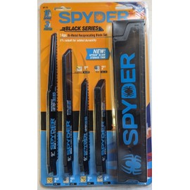 Spyder 14pc SPYDER Reciprocating Blade Set Bi-Metal Black