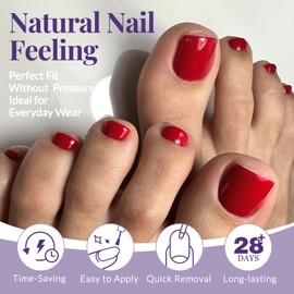 AddFavor 240pcs Toe Nail Tips Clear Soft Gel Toenail Tips Half Cover Square Acrylic Toe Tips Press on Nails Clear Artificial False Fake Toe Nails Tips for Salon and Home Foot Pedicure Manicure