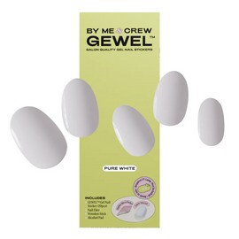 By Me & Crew Gewel Pure White Semicured Gel Nails Kit