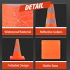 RoadHero 18 Inch [1 Pack] Collapsible Traffic Safety Cones, Multi
