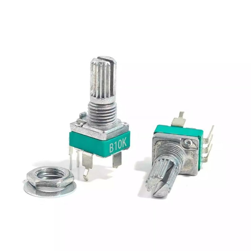 10PCS RK097 B10K Precision Potentiometer Vertical Single Link Shank L=15mm