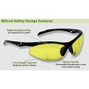 Bifocal Safety Glasses in Polycarbonate Yellow Lens +2.00 Diopter