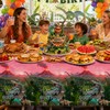 WISSLERMER 3 Pcs Dinosaur Tablecloth Dinosaur Party Table Covers Plastic