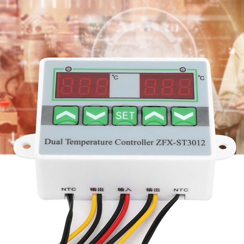 ZFX-ST3012 Intelligent Digital Temperature Controller Dual Display Electric Microcomputer Thermostat(24V