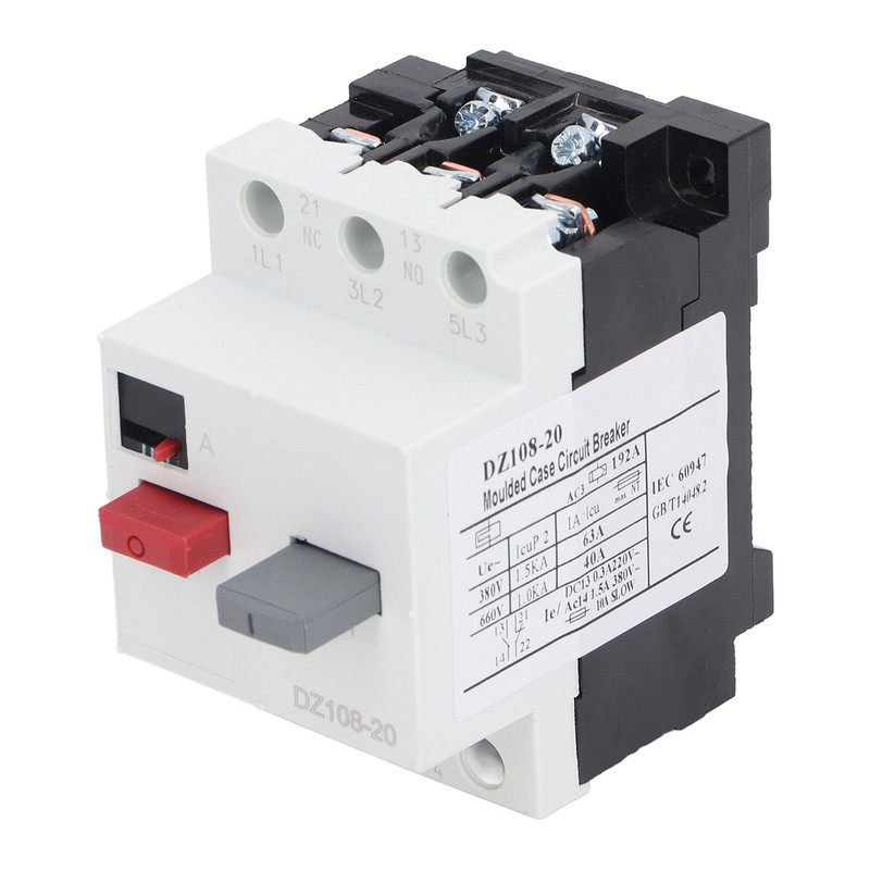 Moulded Case Circuit Breaker Rail Mount Automotive Motor Protector AC380V