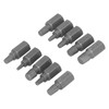 10Pcs Damaged Screw Extractor Hex Bolt Stud Remover Removal Tool