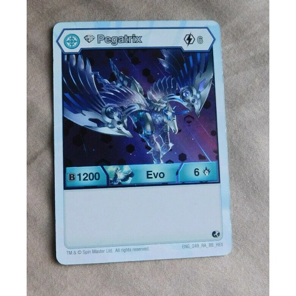 Spin Master BAKUGAN Battle Planet "PEGATRIX" FOIL EVO Card B1200