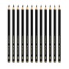 FABER-CASTELL Pitt Graphite 205237 Pencils Set Matte 12 Drawing Pencils