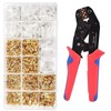 1000Pcs Insulated Spade & Bullet Connectors Crimper Set;2.8mm 3.5mm 4.0mm