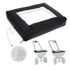JYLBHYZI Broadcast Spreader Cover with Durable PVC Clear Window,420D Waterproof